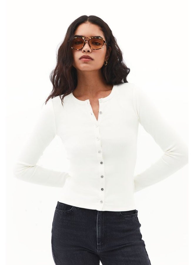 OXXO Crew Neck Button-Down T-Shirt - Image 1